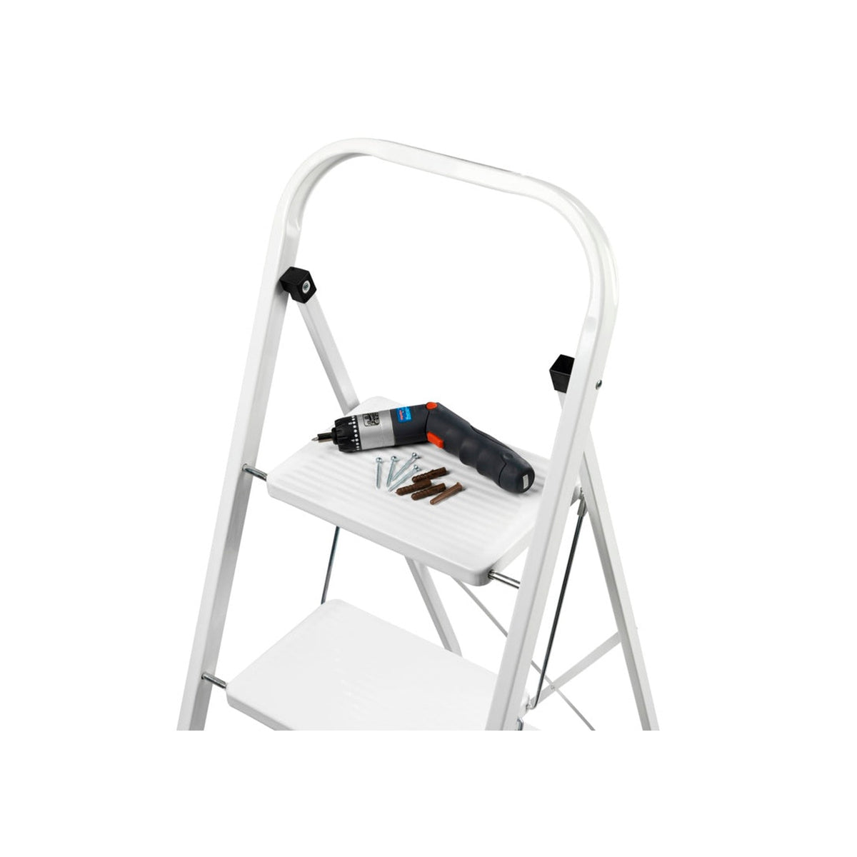 SupaTool 2 step steel stepladder, view 2