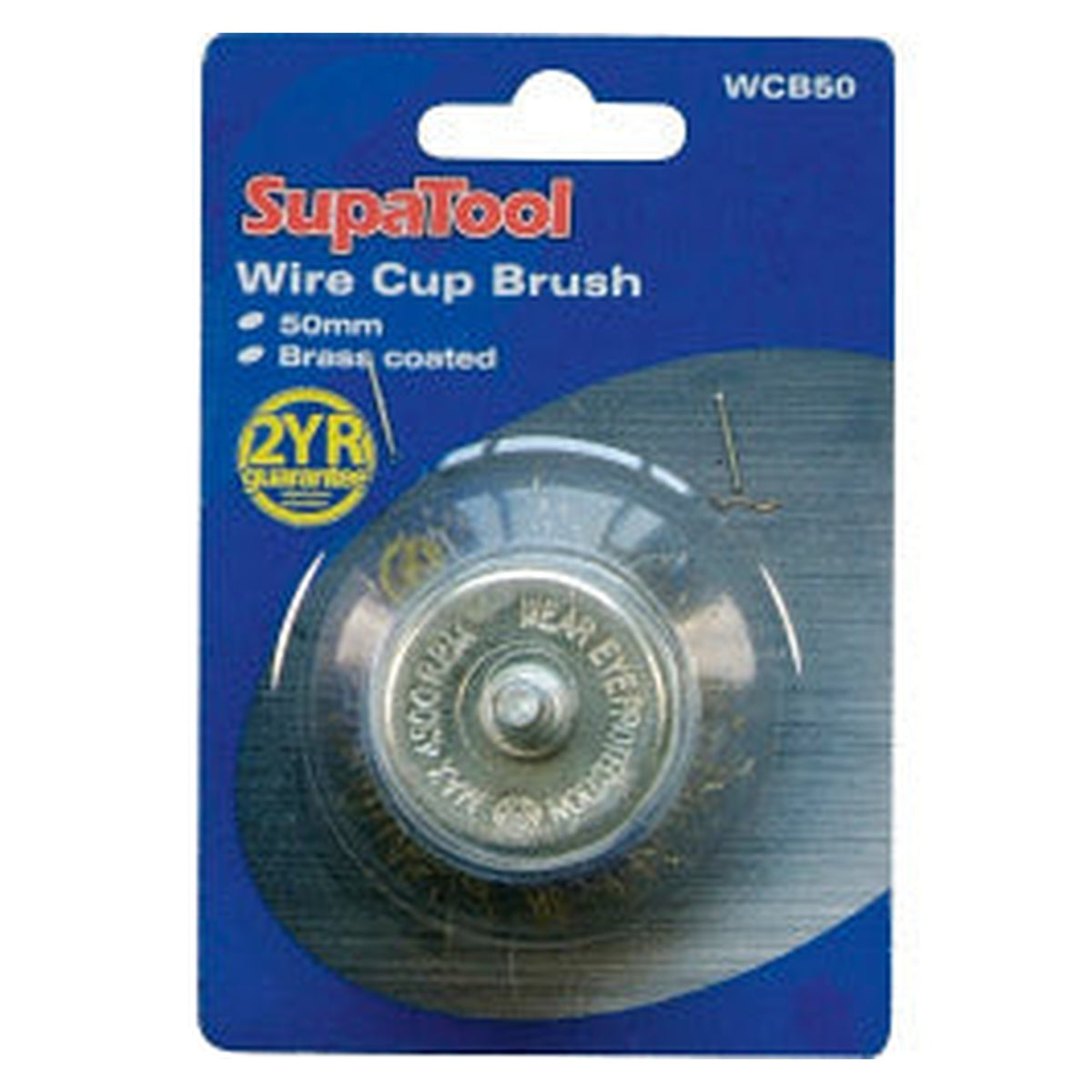 SupaTool brass coated wire cup brush