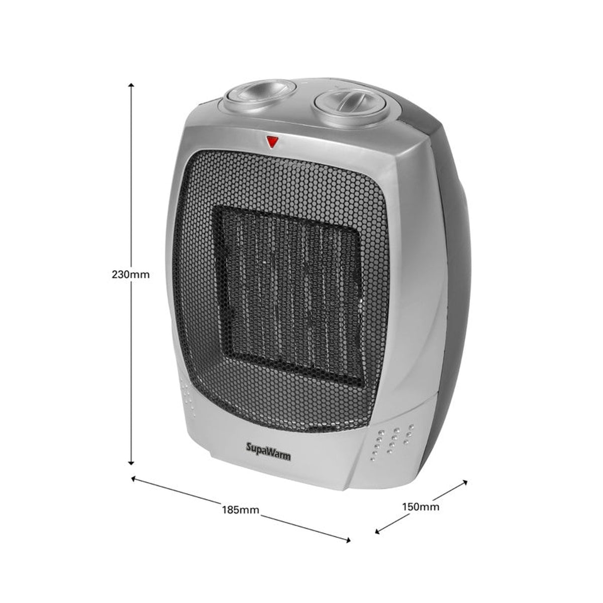 SupaWarm 1500W PTC ceramic tower heater, view 2