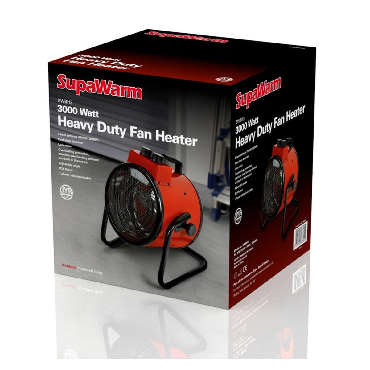 SupaWarm heavy duty 3000W space heater, view 2