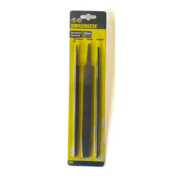 Surfacemaster 3 piece 8 inch file set