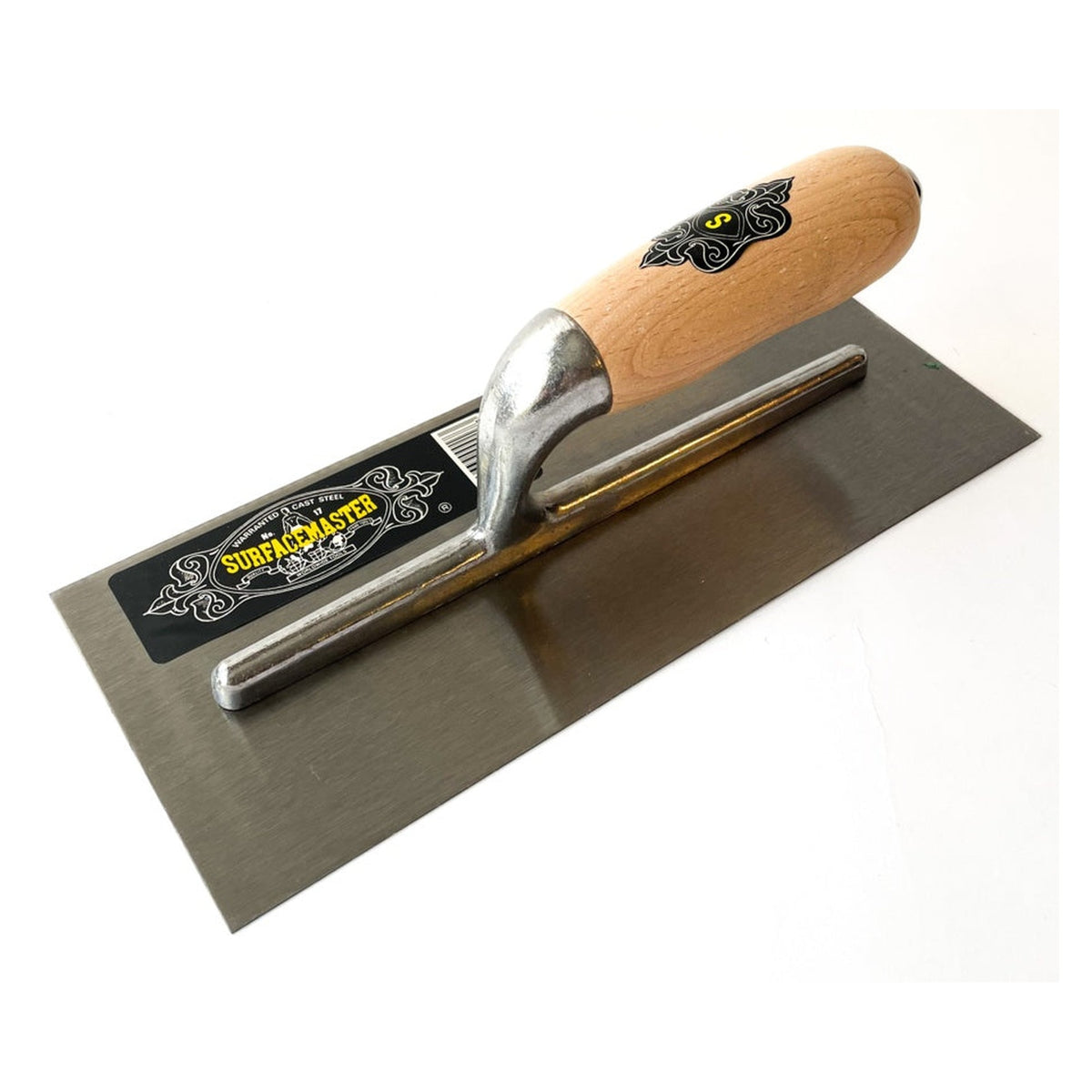 Surfacemaster 11 inch plasterers trowel with wood handle, view 4