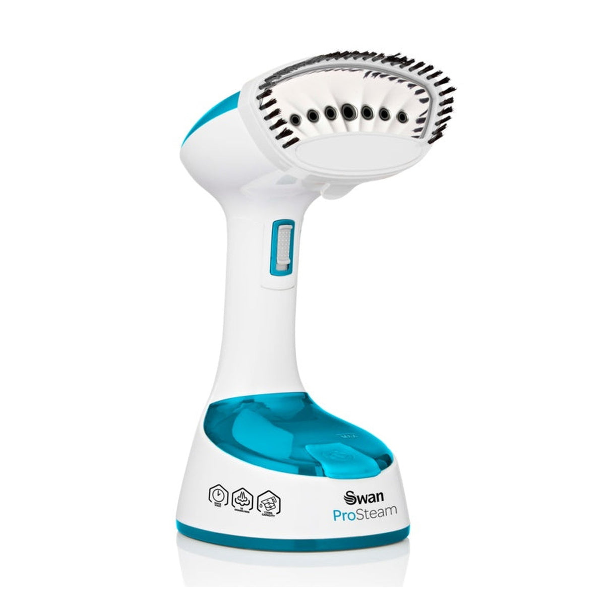 Swan foldable garment steamer in white, view 2