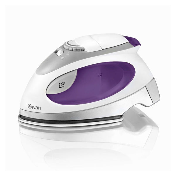 Swan purple travel iron with pouch