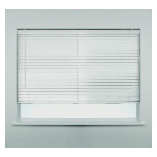 Swish white fauxwood blind 180cm