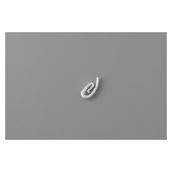 Pack of 25 Swish white plastic curtain hooks