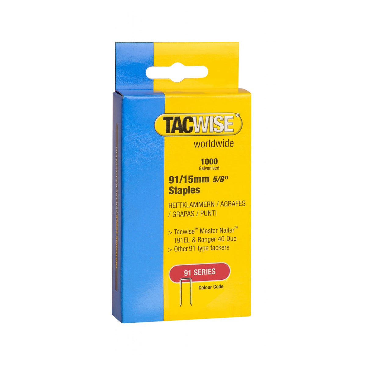 Tacwise tacker staples 15mm