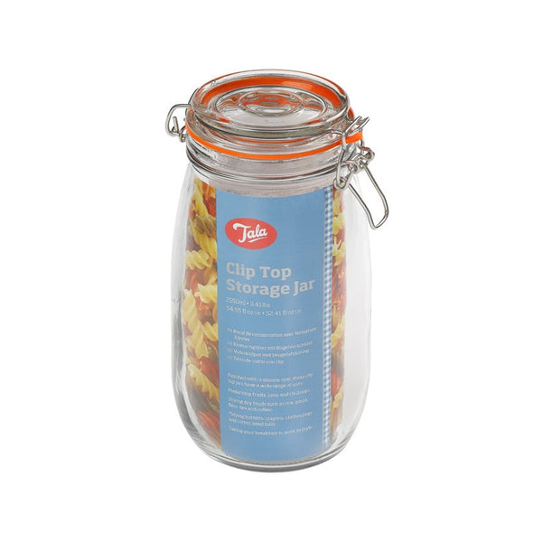 Tala Classic airtight lever arm glass storage jar 1500ml