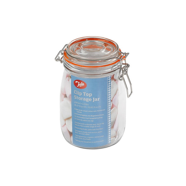 Tala classic airtight lever arm glass storage jar 950ml