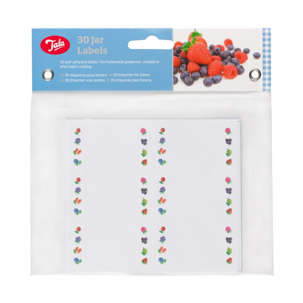 Tala Everyday fruit design preserving labels pack of 30