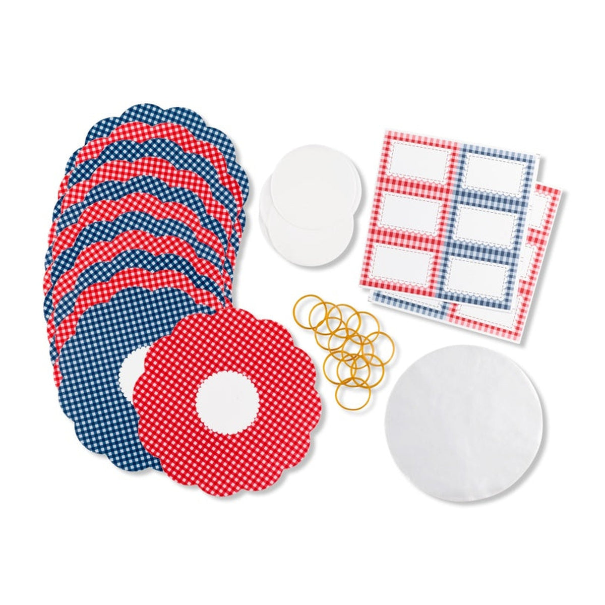 Tala Everyday gingham jam pot cover set, view 2