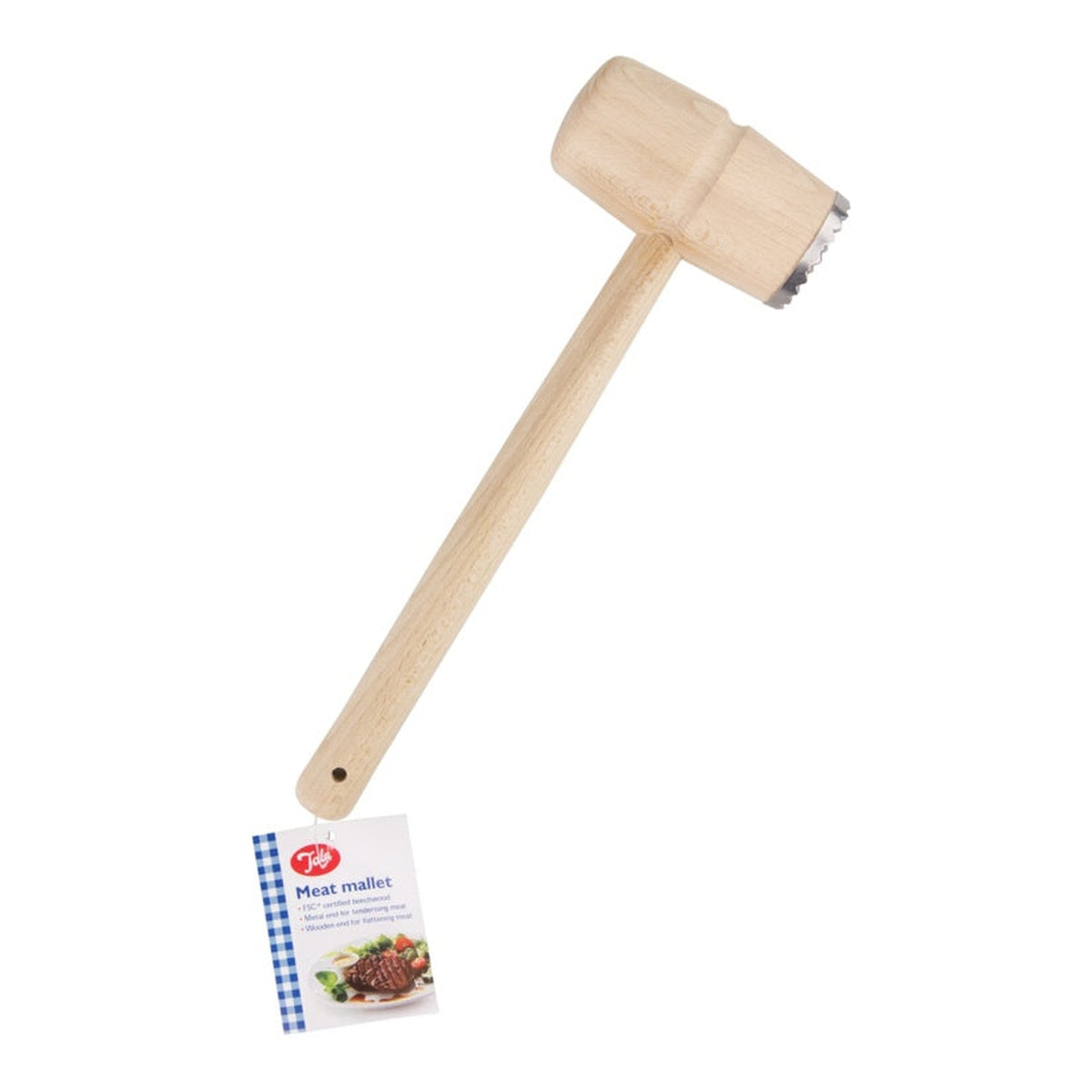 Tala meat mallet with metal and wooden ends