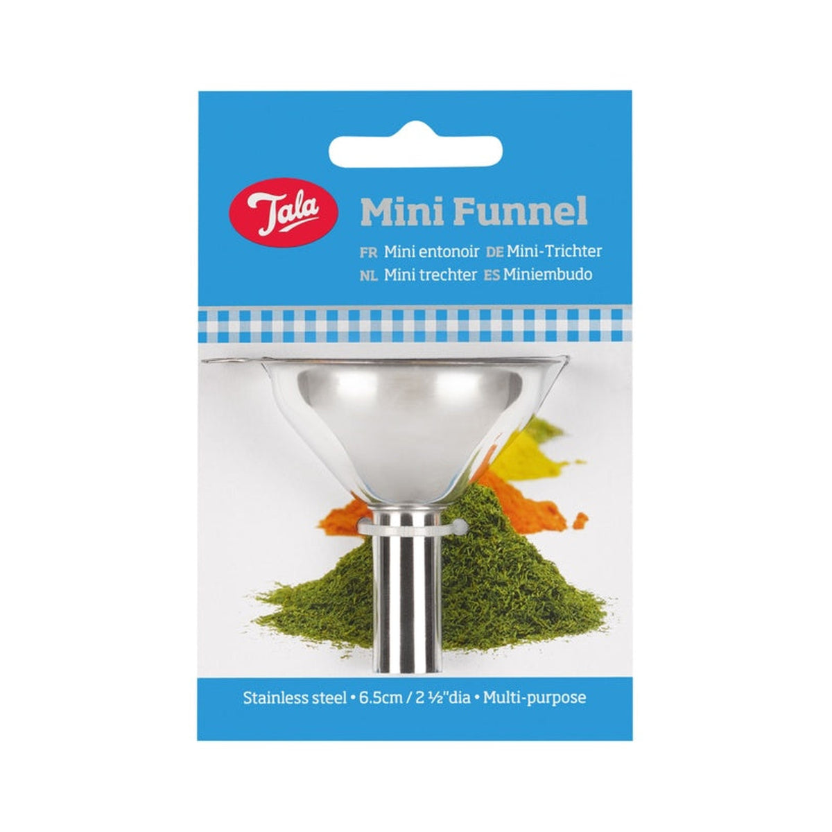Tala 5.5cm mini stainless steel funnel, view 2