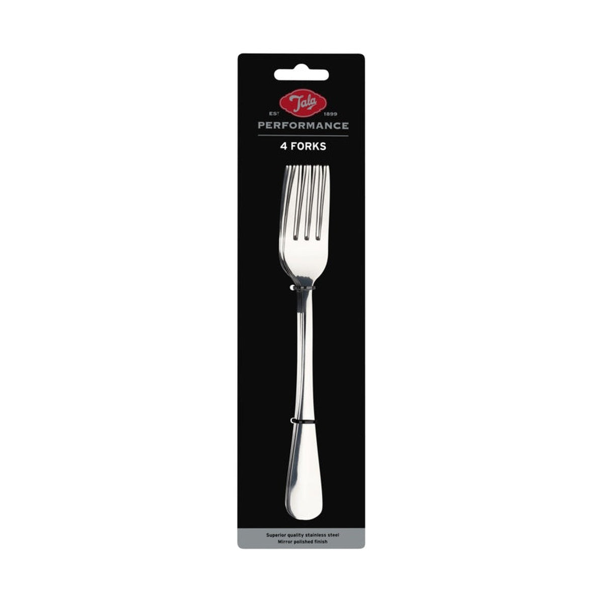Set of four Tala Performance stainless steel forks, view 3
