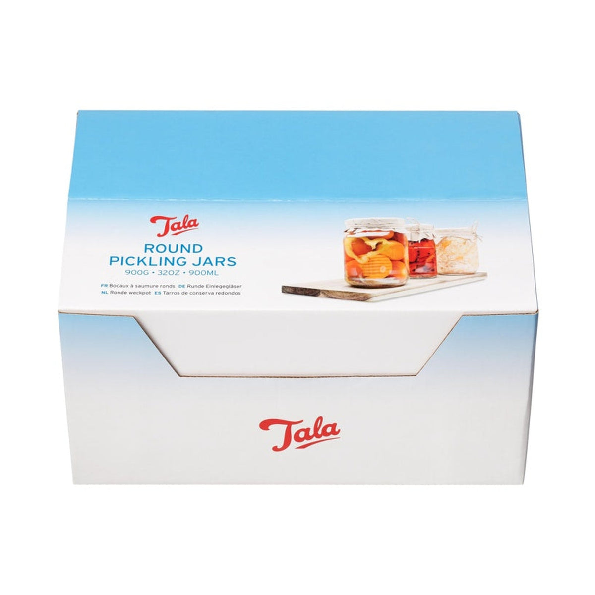 Tala 750ml round preserving jar with gold screw top lid, view 3