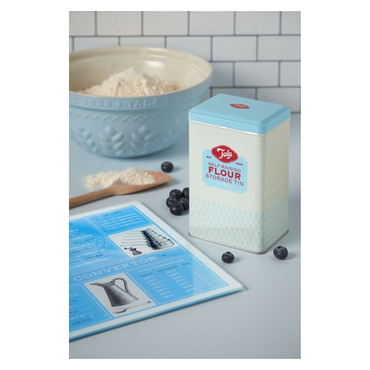 Tala Originals self raising flour storage tin with hinged lid