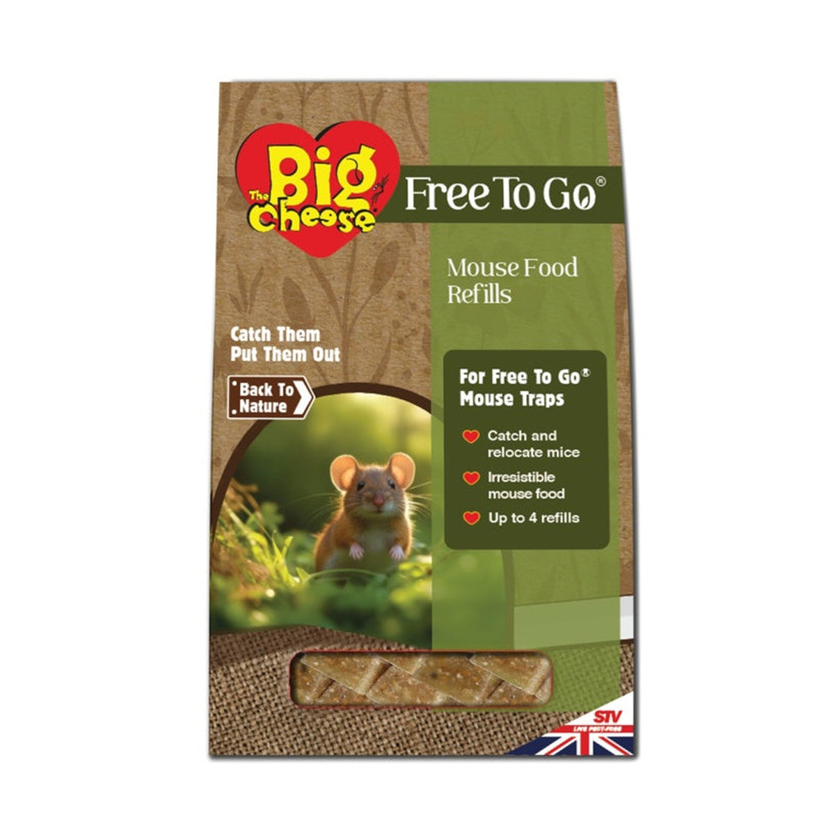 The Big Cheese Free To Go mouse food refill