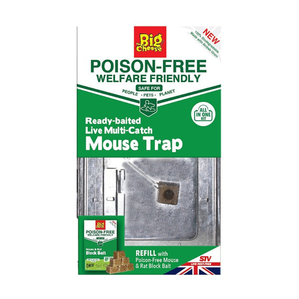 The Big Cheese poison free live multi catch mouse trap