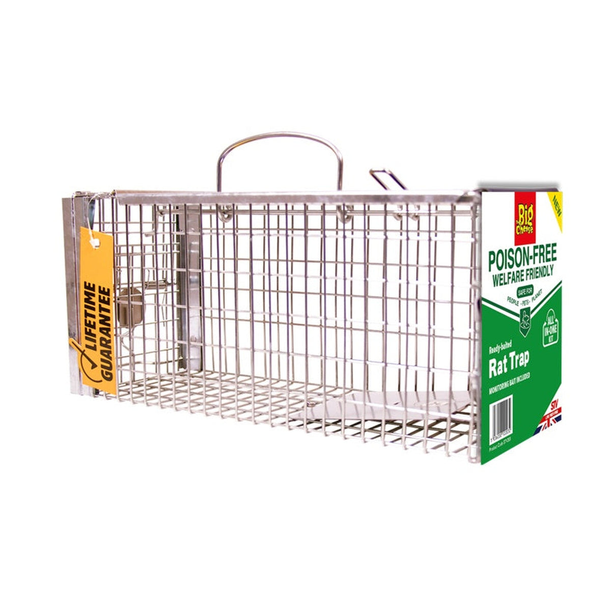 The Big Cheese poison free ready baited rat trap