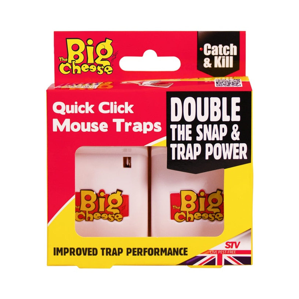 The Big Cheese Quick Click mouse traps, pack of 2
