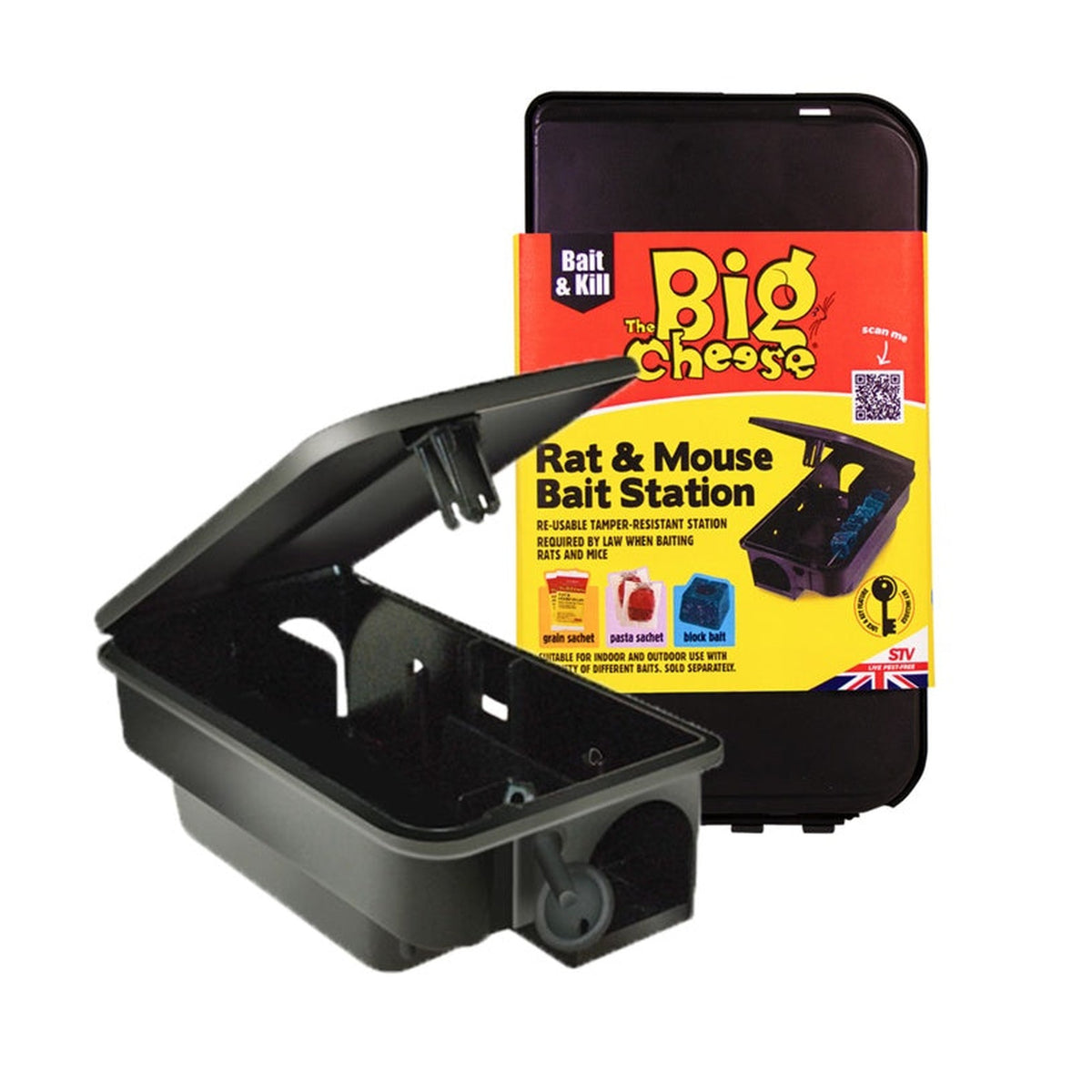The Big Cheese tamper resistant rat and mouse bait station