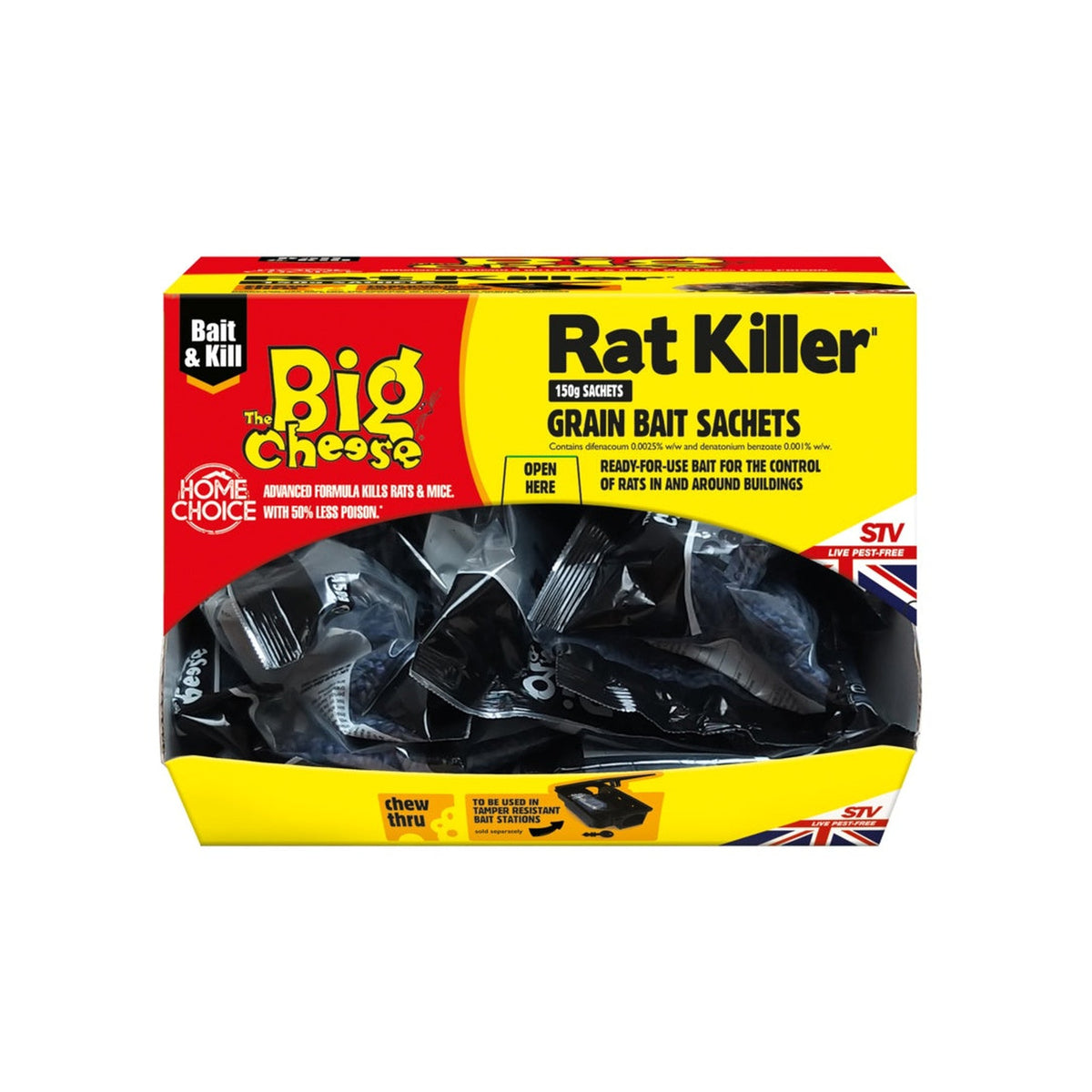 The Big Cheese rat killer grain bait 150g, view 2
