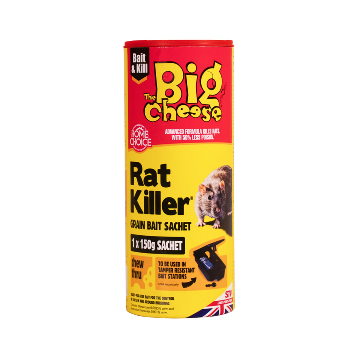 The Big Cheese rat killer grain bait sachets