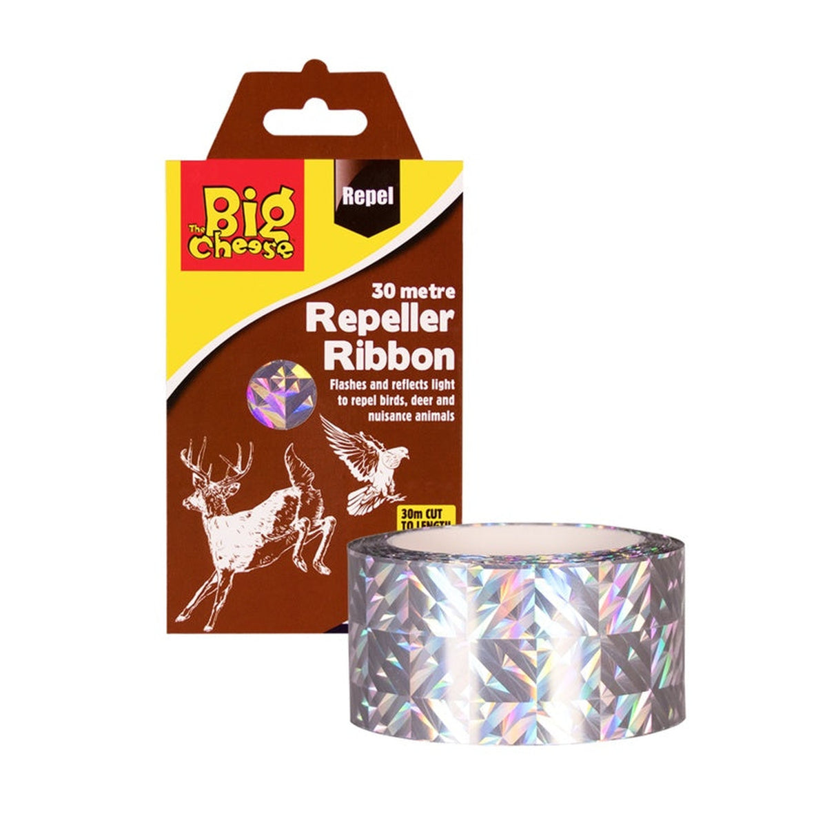 The Big Cheese bird repeller ribbon 30m