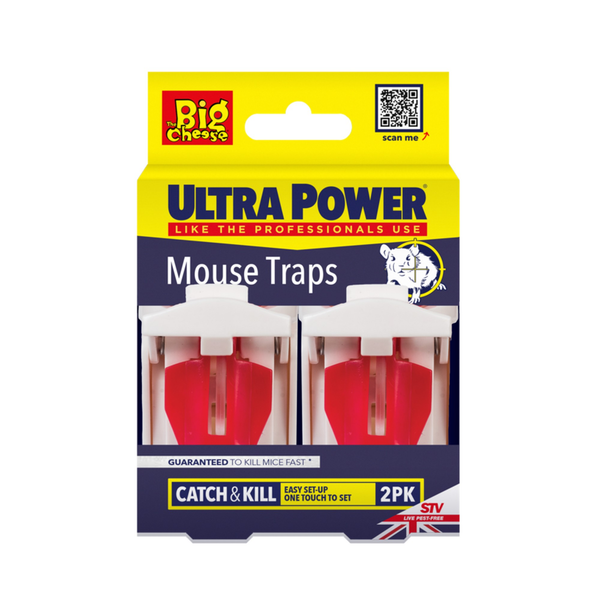 The Big Cheese Ultra Power mouse traps twin pack