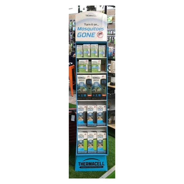 Thermacell Mosquitos Gone zone protector display unit