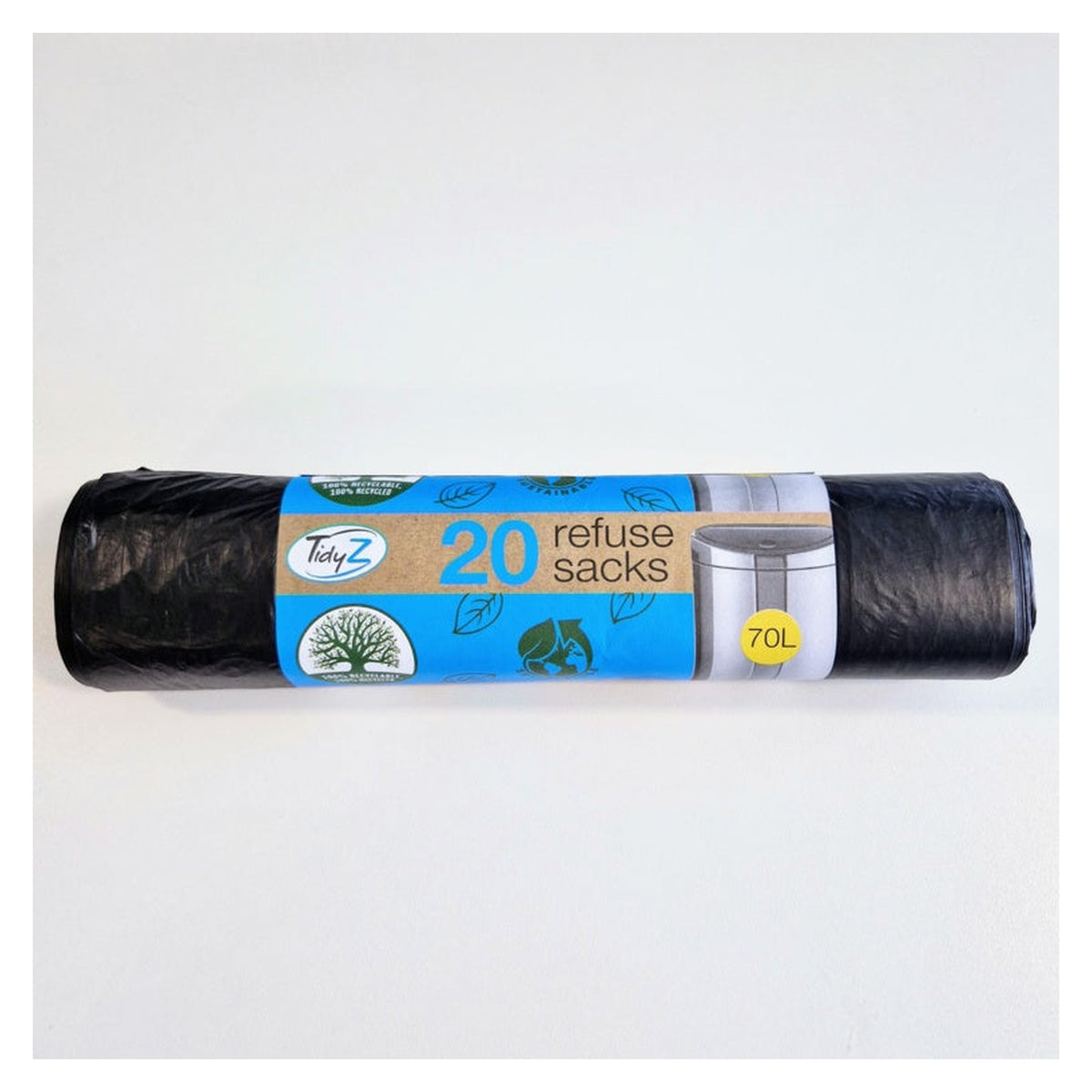 Tidyz Refuse Sacks 70L - Roll of 20