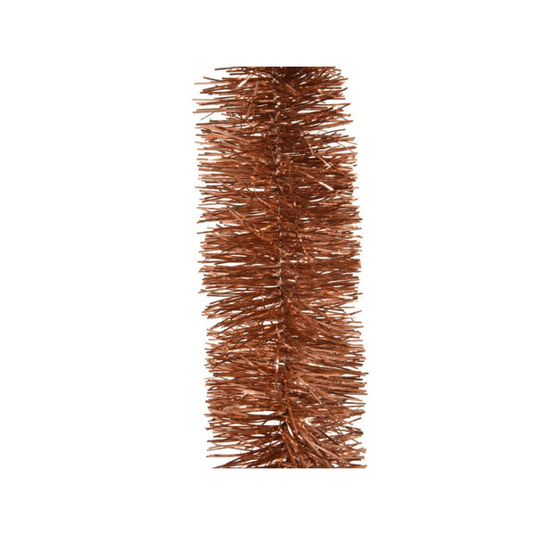 Tinsel Garland Shiny Terra Brown - 270cm