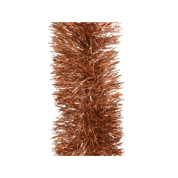 Tinsel Garland Shiny Terra Brown - 270cm