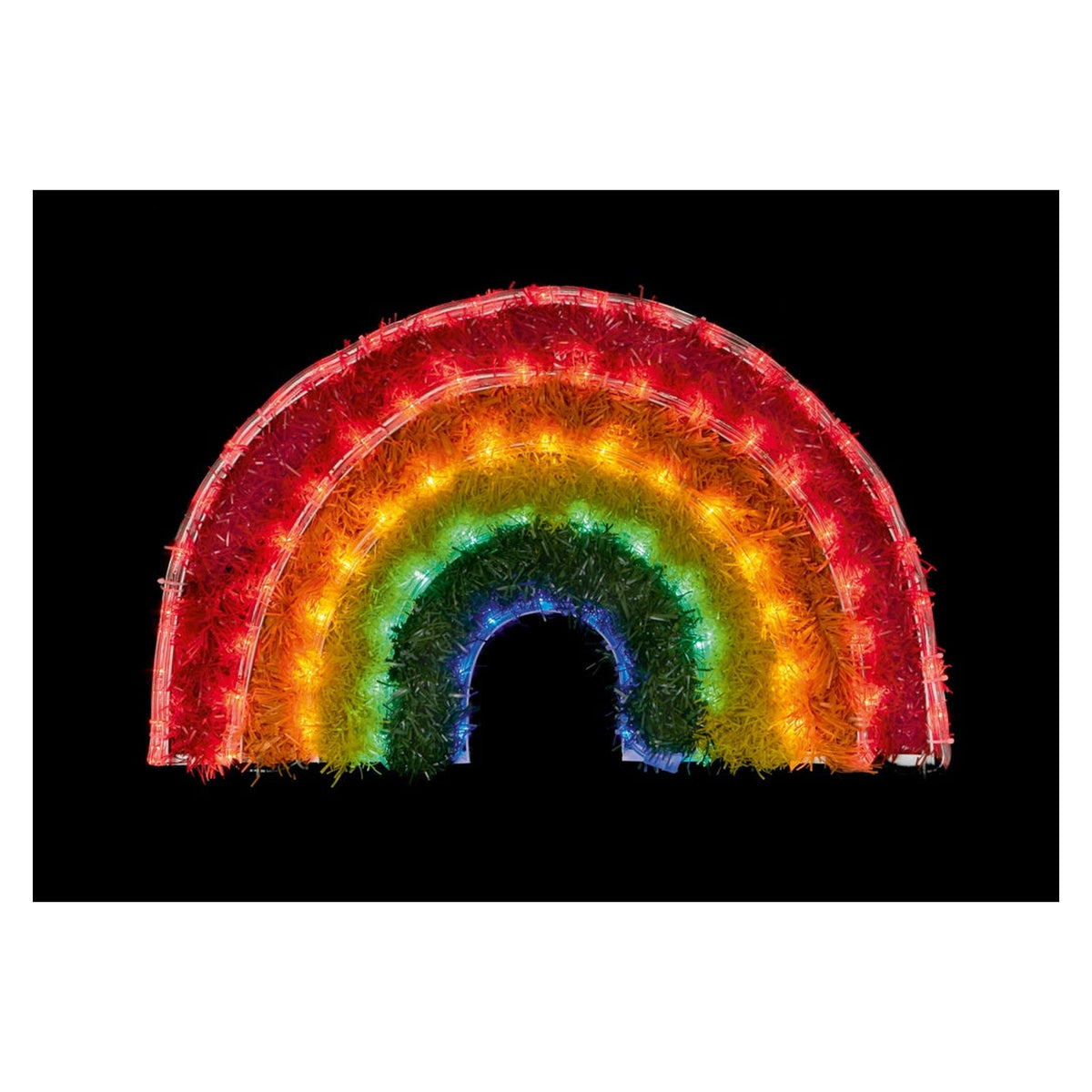 Tinsel Rope Light Rainbow - 57x34c