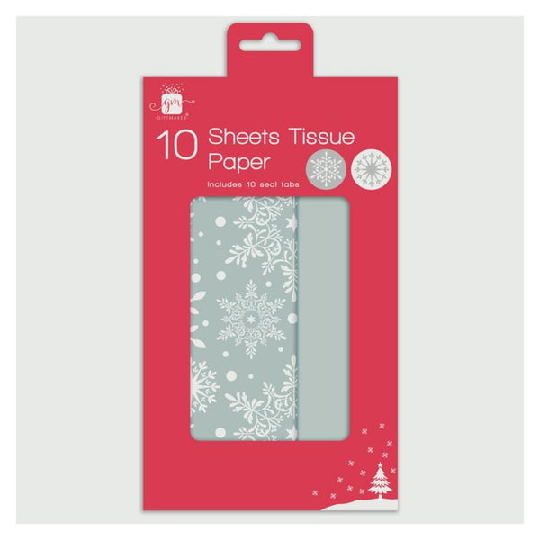 Tissue Paper Snow Silver - 10 Sheets
