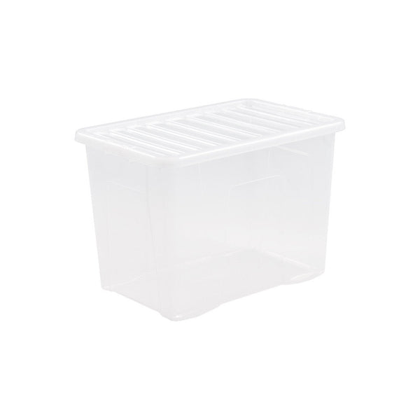 TML 80 litre clear clip lid storage box