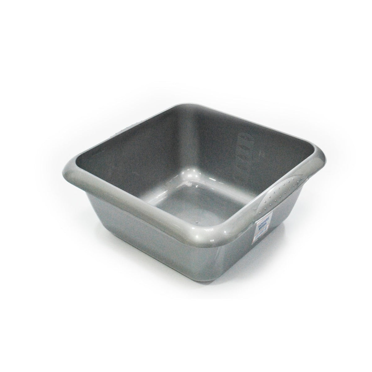 TML 7L square washing up bowl in silver