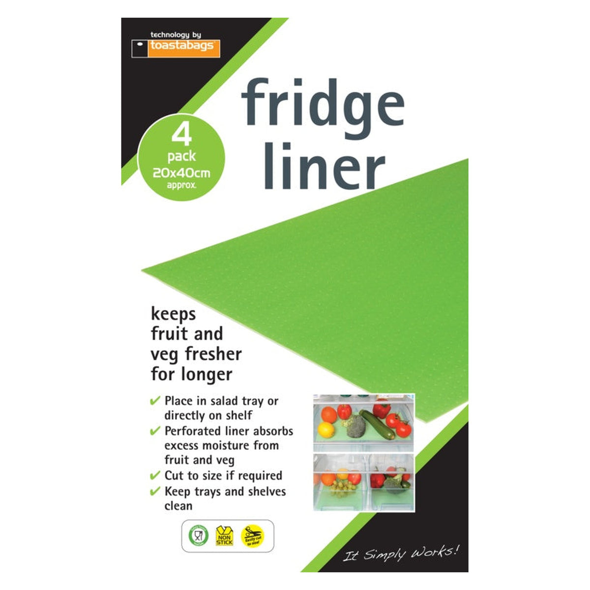 Toastabags fridge liners, pack of 4