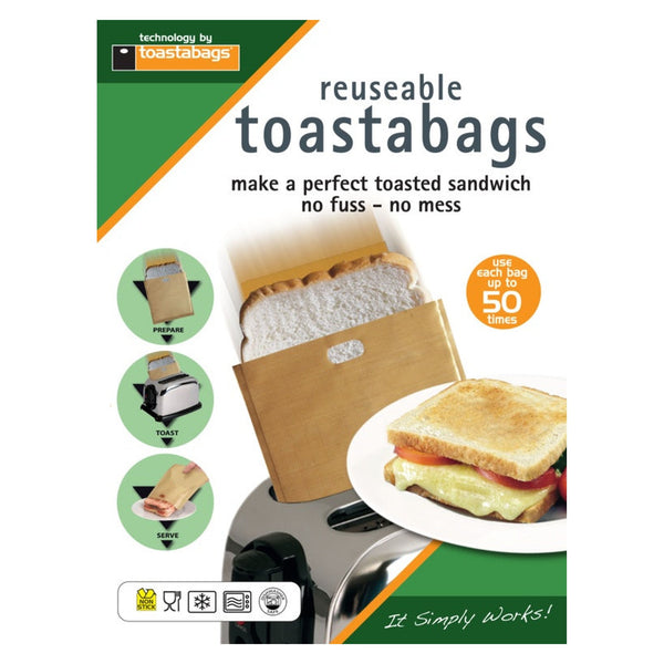 Toastabags reusable toasted sandwich bags twin pack
