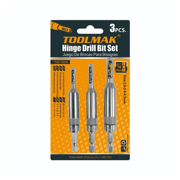 Toolmak hinge drill bit set