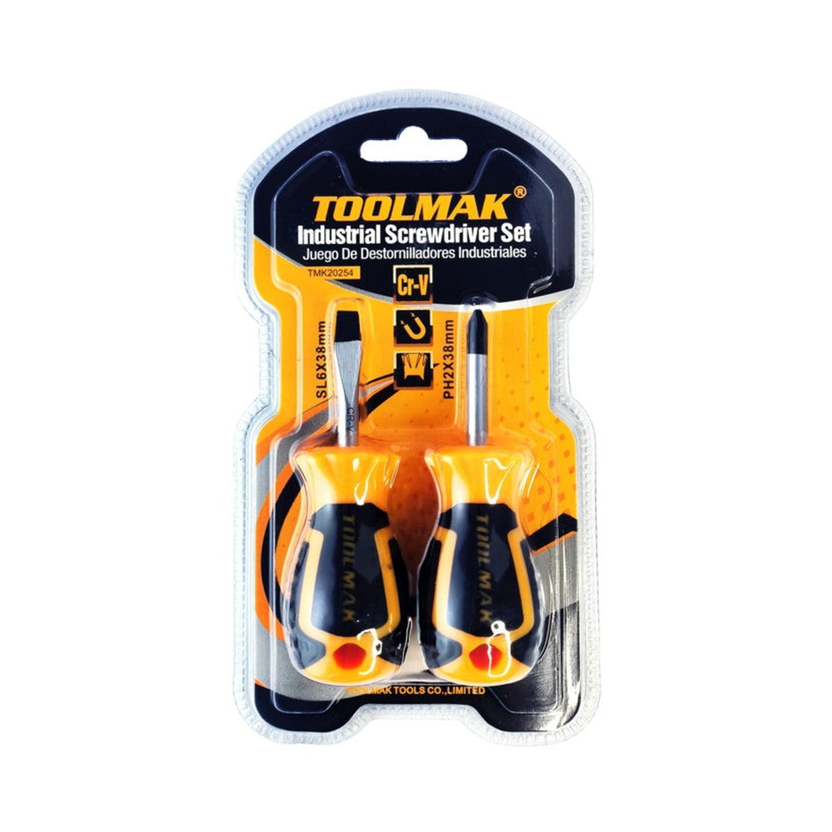 Toolmak 2 piece Phillips screwdriver set