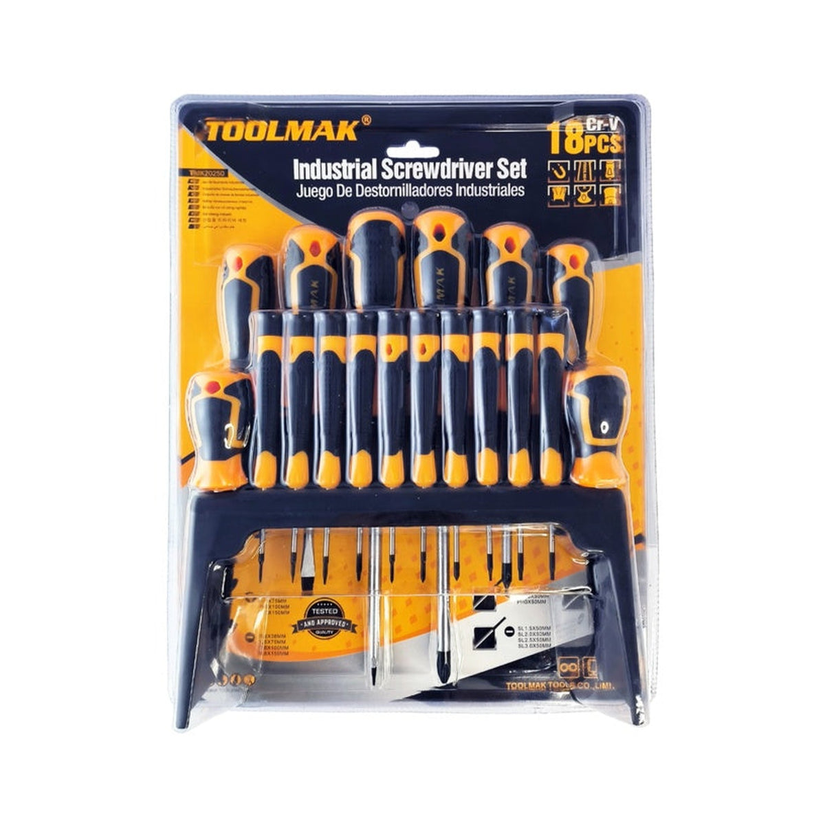 Toolmak 18 piece screwdriver set