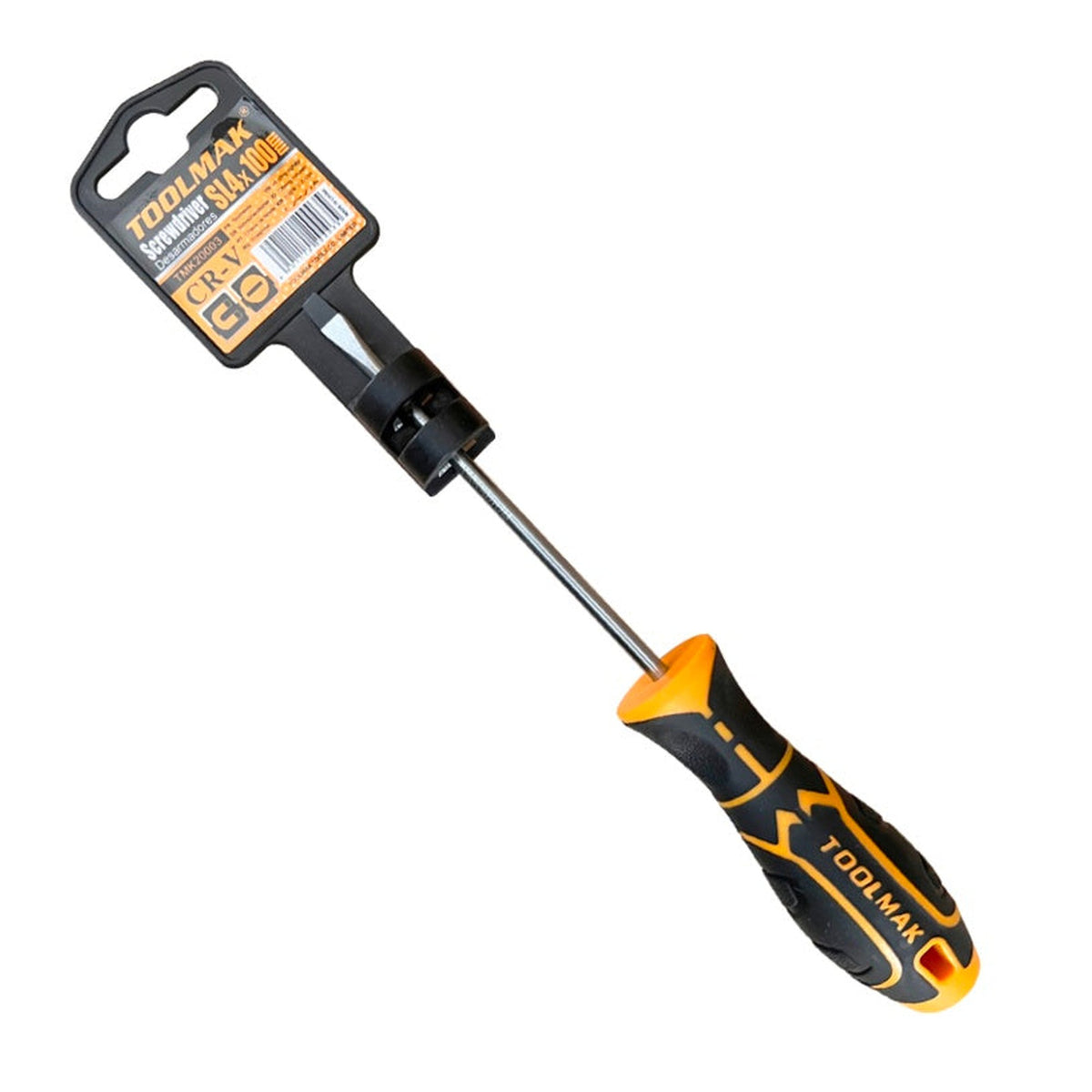 Toolmak 4 x 100mm slotted screwdriver