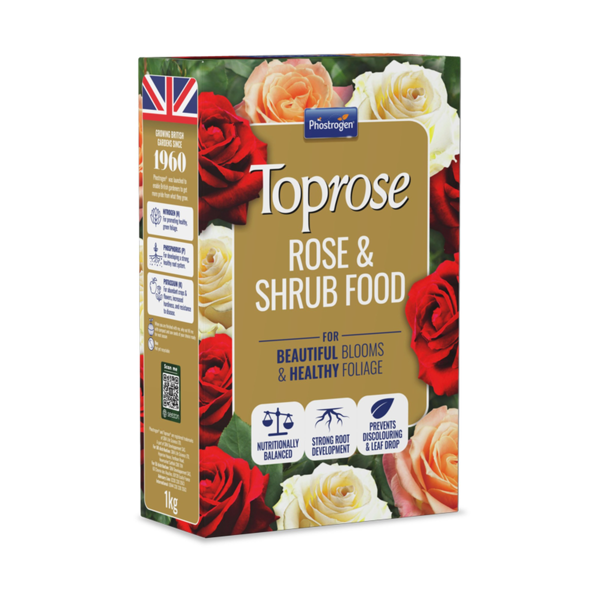 Toprose Rose and Shrub Feed 1kg carton