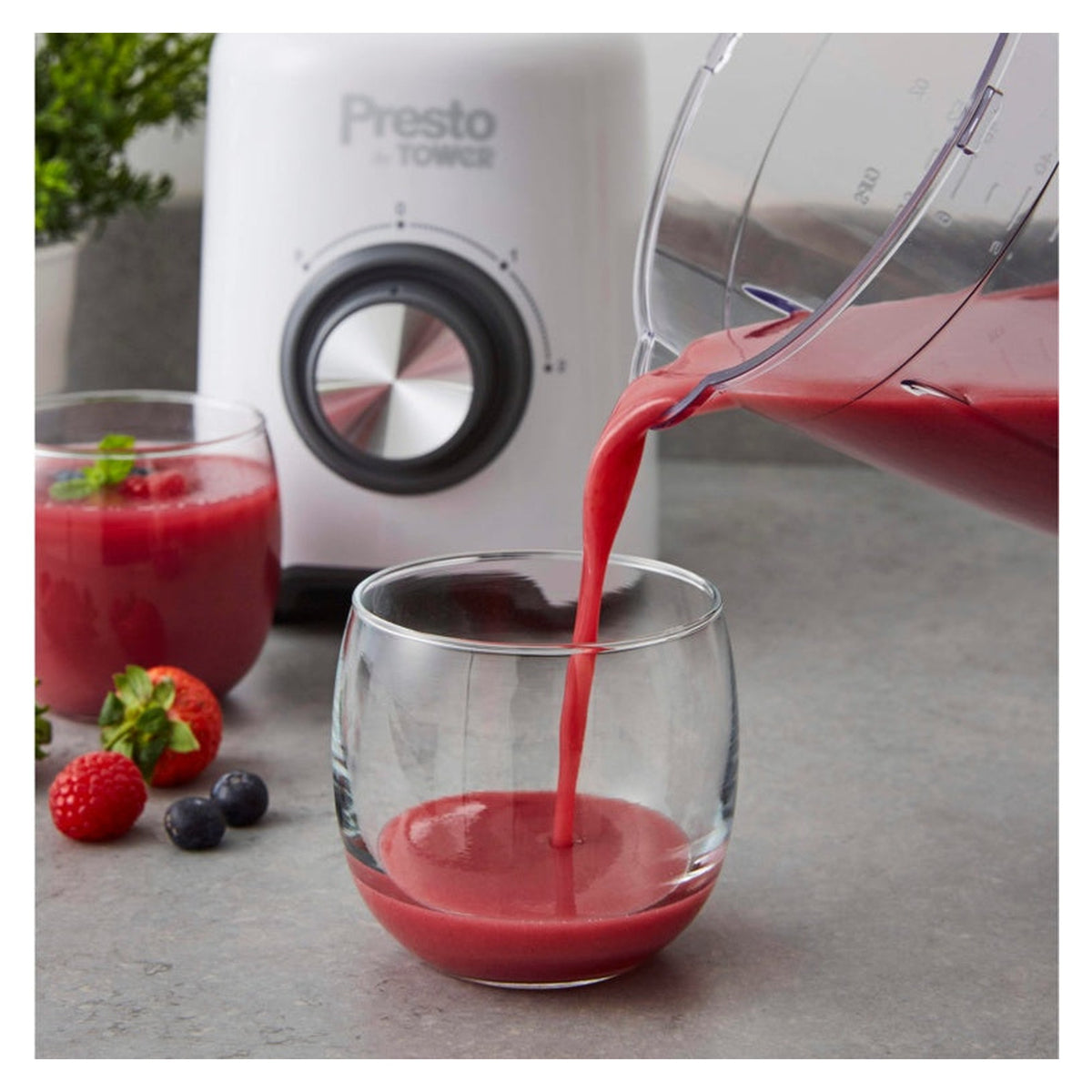 Tower Presto white 500W 1.5L jug blender and grinder, view 6