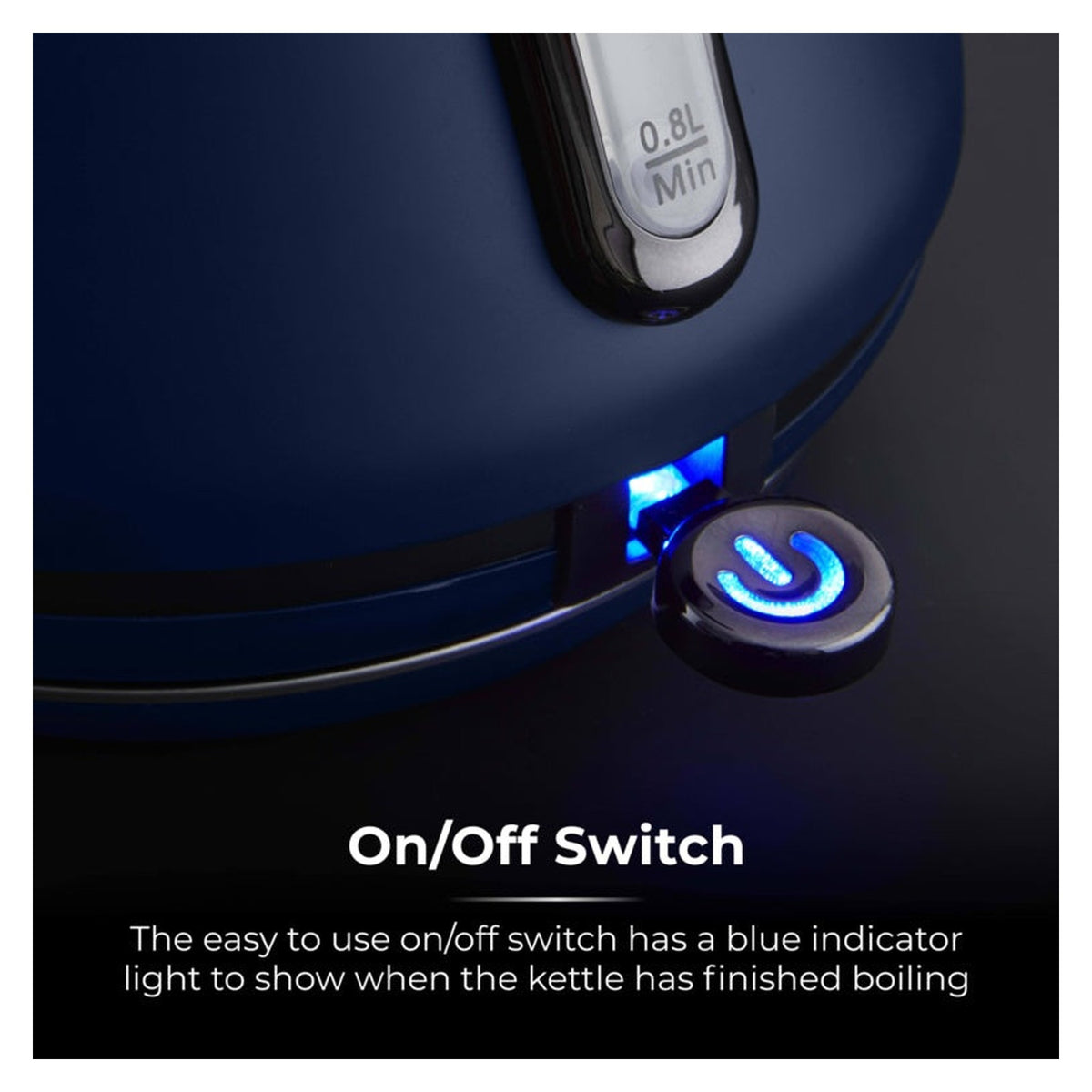 Tower Sera midnight blue 3kW 1.7L kettle, view 8
