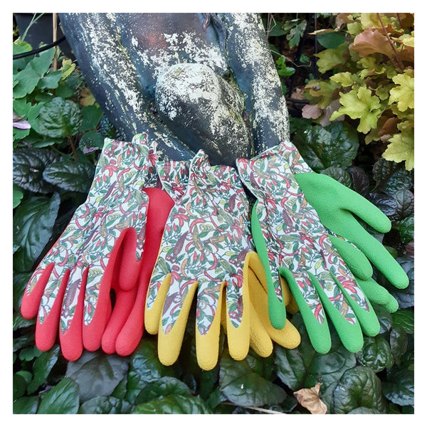 Town and Country ladies chilli pattern gloves triple pack