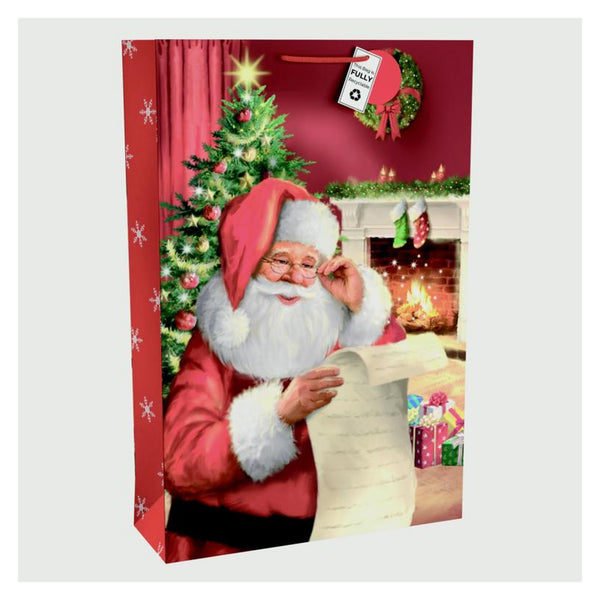 Traditional Santa Gift Bag - Jumbo