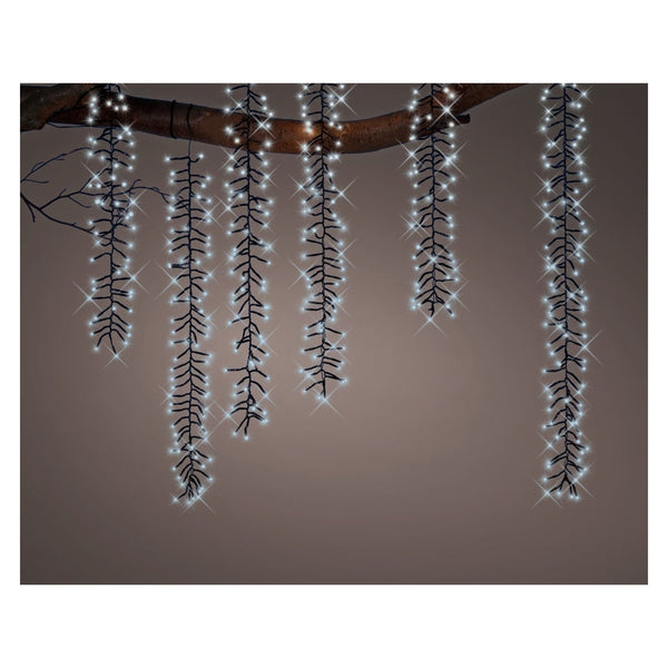 Tree 480 LED Cascade Lights - Black/Cool White