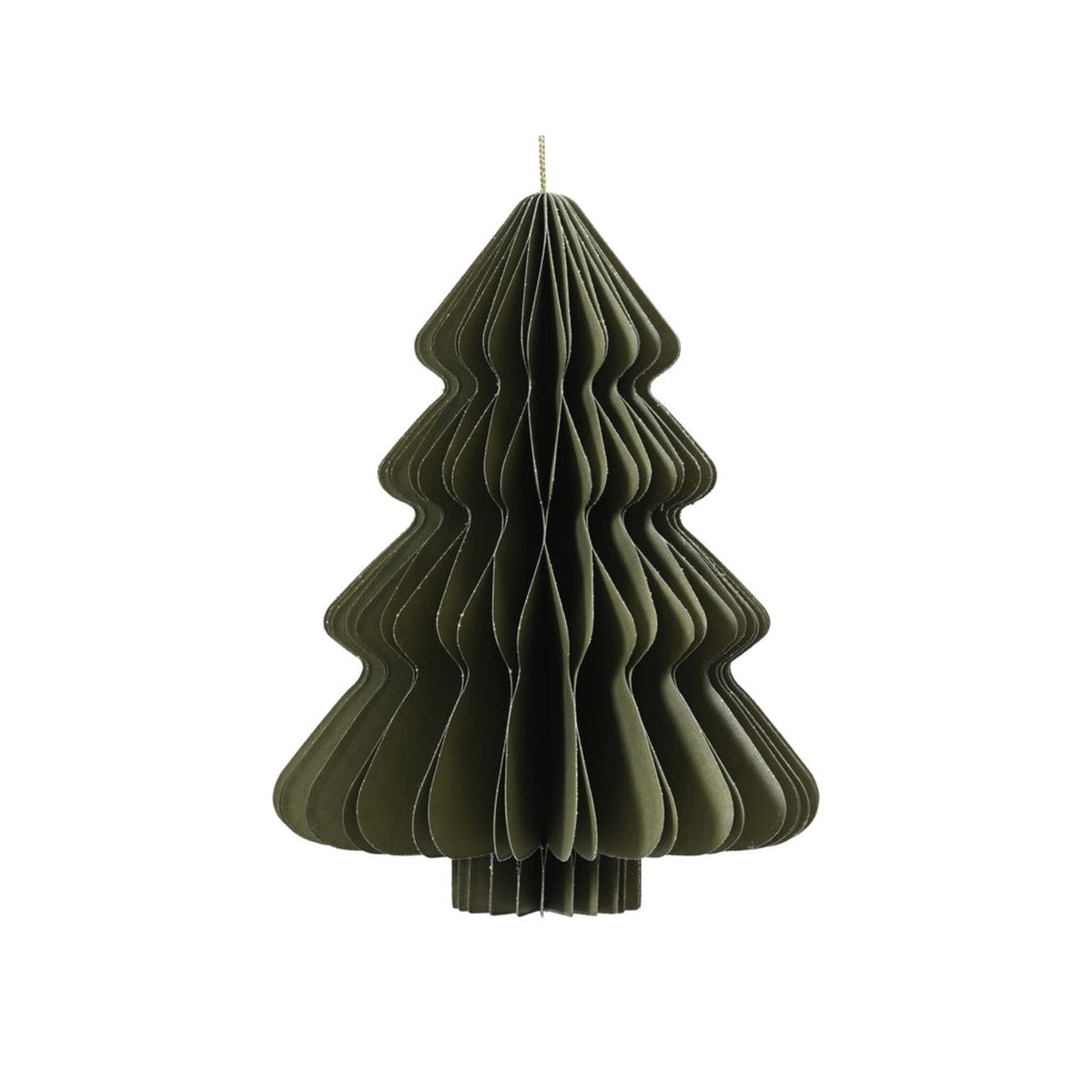 Tree Paper Green - H15cm